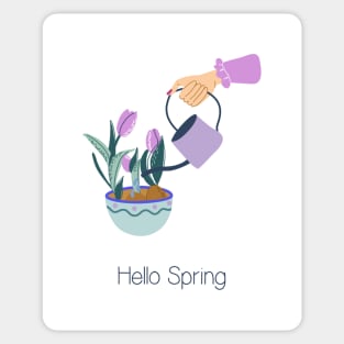 Hello spring print Sticker